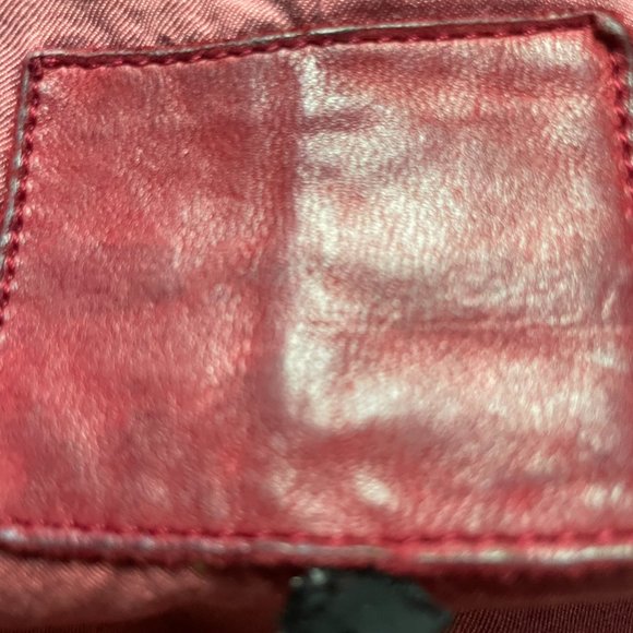 Red Isamu Katayama Backlash Leather Coat size S - Picture 5 of 9